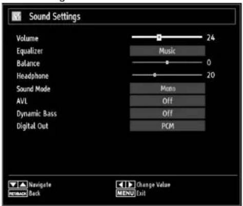 SABA LED26V11 - Configuring Sound Settings - 1
