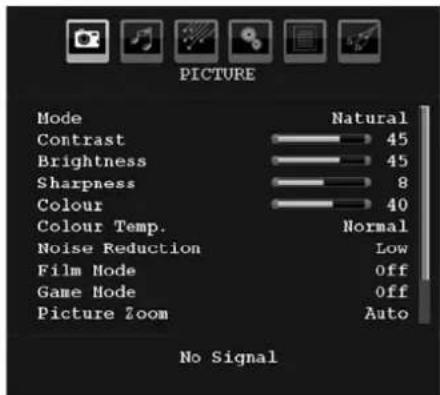 SABA L22V884 - Picture Menu - 1