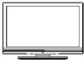 SABA L22V884 - TV LCD et boutons de commande - 1