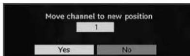SABA L22V884 - Moving the channels in the channel list - 1