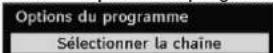 SABA L22V884 - Options du programme - 1