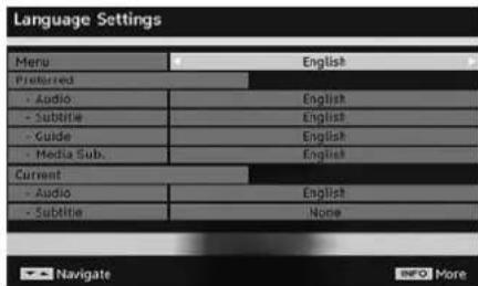 SABA L22V884 - Language Settings - 1