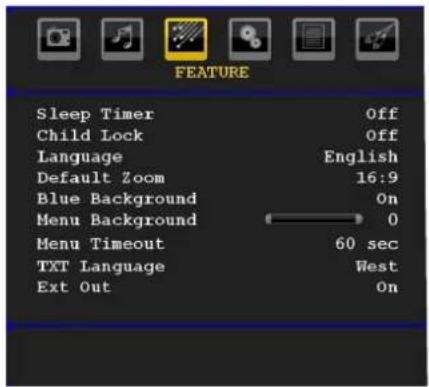 SABA CLS16V4 - Feature Menu - 1