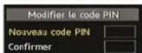 SABA CLS16V4 - Paramétrage du code PIN - 1