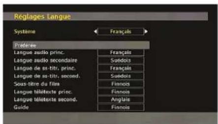 SABA CLS16V4 - Paramètres linguistiques - 1