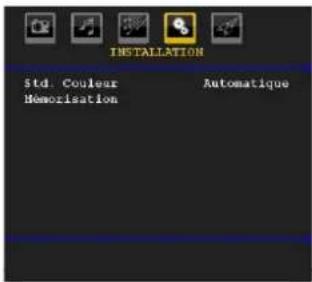 SABA CLS16V4 - Menu d'installation dans des modes AV - 1