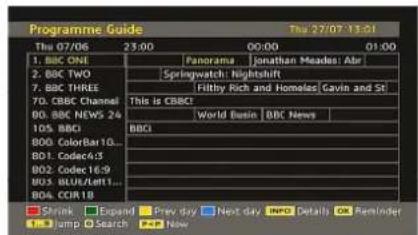 SABA CLS16V4 - Electronic Programme Guide (EPG) - 1