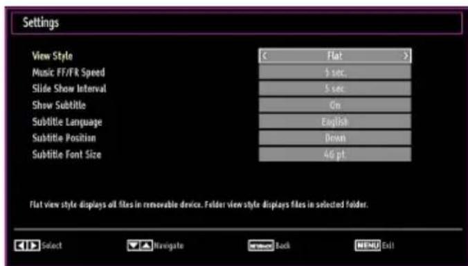 SABA L22D980 - Media Browser Settings - 1