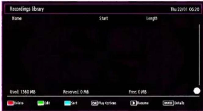 SABA L22D980 - Recordings Library - 1