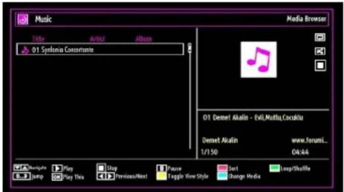 SABA L22D980 - Playing Music via USB - 1
