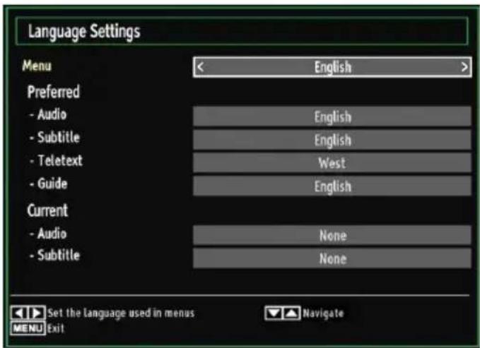 SABA L22D980 - Configuring Language Preferences - 1