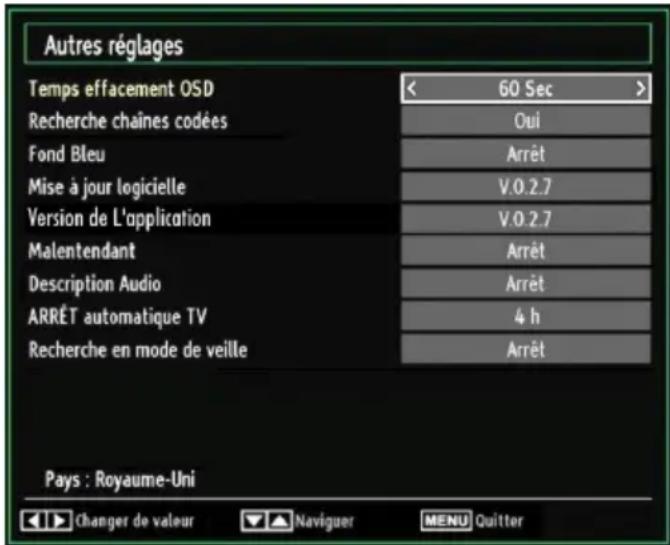 SABA L22D980 - Configuration des autres réglages - 1