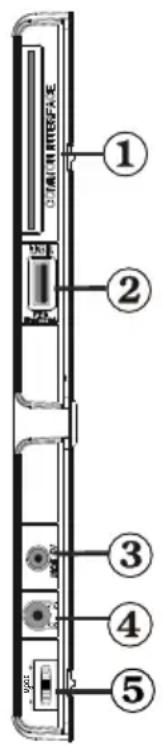 SABA L22D980 - Viewing the Connections - Side Connectors - 1