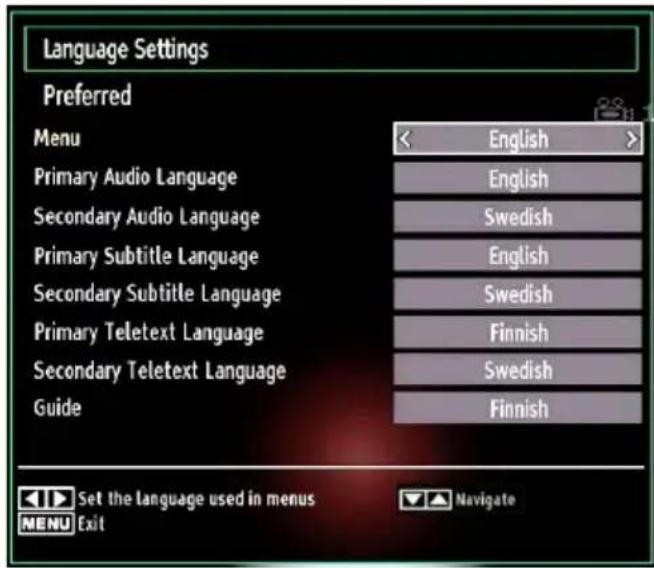 SABA L22D980 - Language Settings - 1