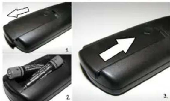 SABA L22D980 - Inserting Batteries - 1