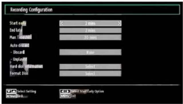 SABA L22D980 - Recording Configuration - 1