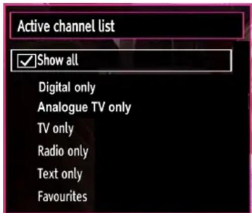 SABA L22D980 - Managing Stations: Sorting Channel List - 1