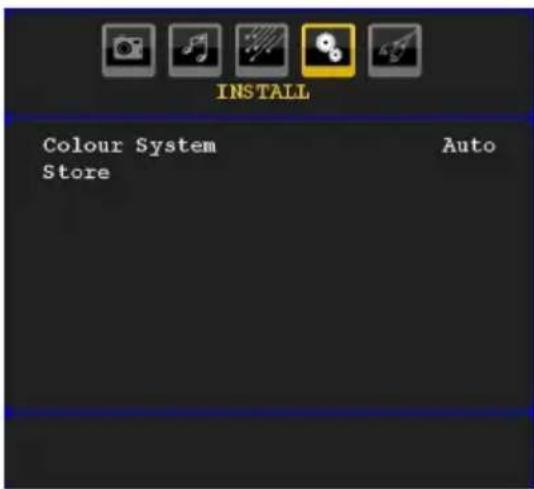 SABA SCB1910VX - Install Menu in AV Modes - 1