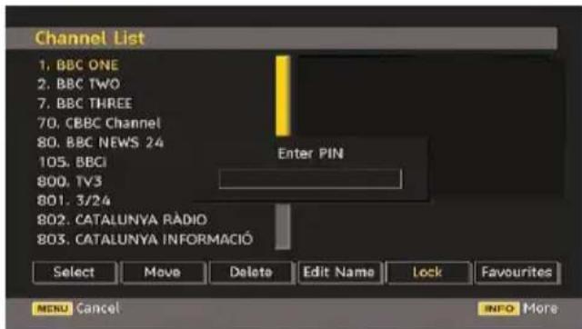 SABA SCB1910VX - Adding Locks to Channels - 1