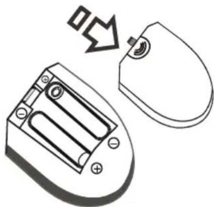 SABA SCB1910VX - Inserting Batteries into the Remote Control - 1