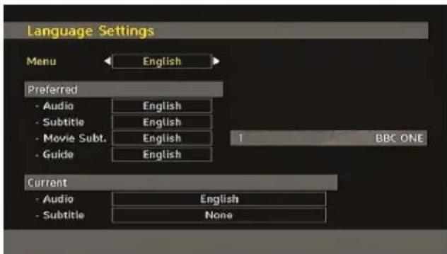 SABA SCB1910VX - Language - 2