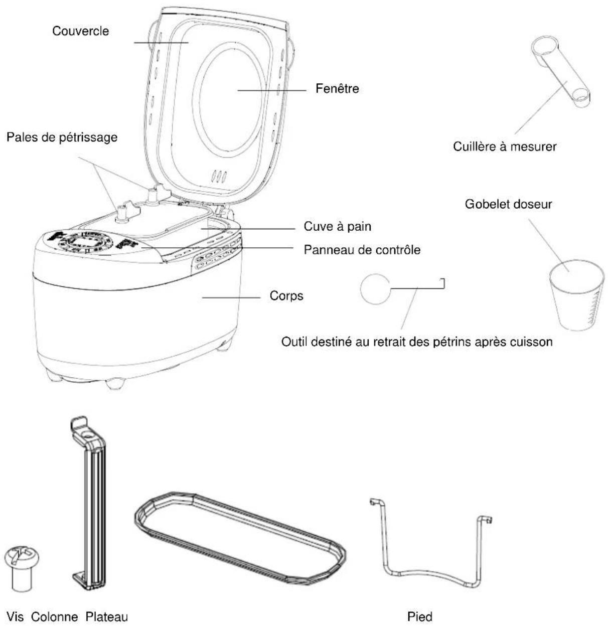 KING D HOME KDBM04821 - DESCRIPTION DE L'APPAREIL - 1