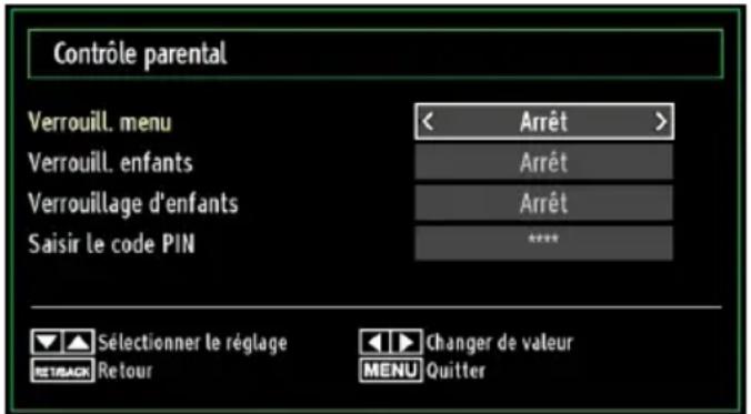 GRANDIN LC40R - Contrôle parental - 2