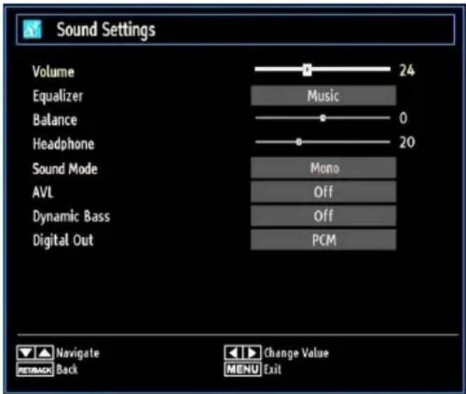 GRANDIN LC40R - Configuring Sound Settings - 1