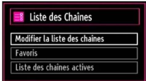 GRANDIN LC40R - Gestion des chaînes : Liste des chaînes - 1