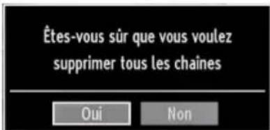 GRANDIN LC40R - Effacer la liste des chaînes (\*) - 1