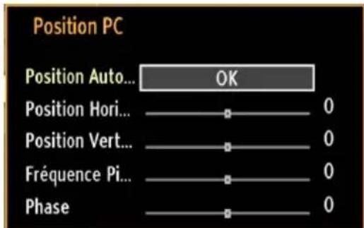 GRANDIN LC40R - Réglages de l'image du PC - 1
