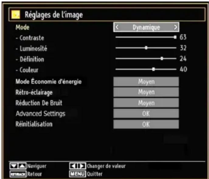 GRANDIN LC40R - Configuration des paramètres d'image - 1