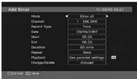 GRANDIN L19V99S - Adding a Recording Timer - 1