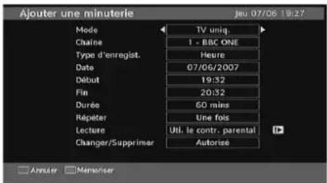 GRANDIN L19V99S - Ajouter une minuterie d'enregistrement - 1