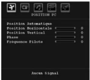 GRANDIN L19V99S - Menu Position du PC - 1