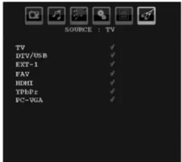 GRANDIN L19V99S - Source Menu - 1