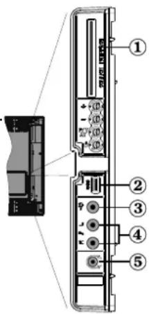 GRANDIN L19V99S - Viewing the Connections - Side Connectors - 1