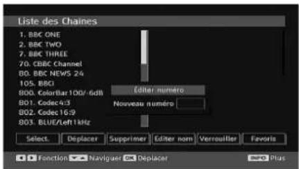 GRANDIN L19V99S - Déplacement des chaînes dans la liste de chaînes - 1