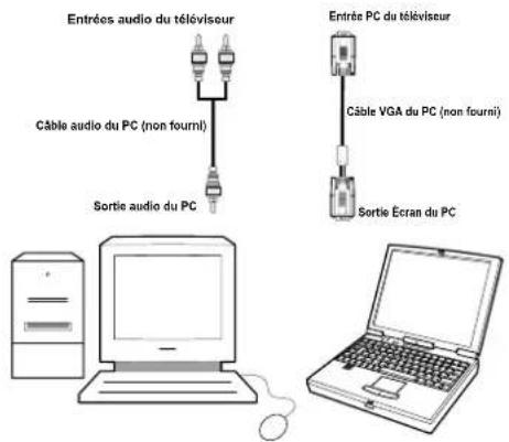 GRANDIN L19V99S - Connexion du téléviseur LCD à un PC - 2
