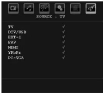 GRANDIN L19V99S - Menu Source - 1
