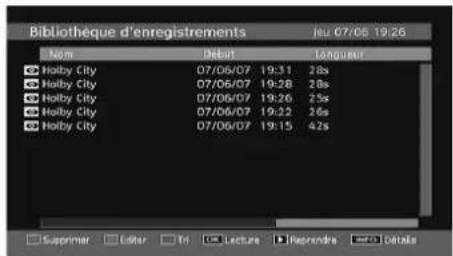 GRANDIN L19V99S - Bibliothèque des enregistrements - 1