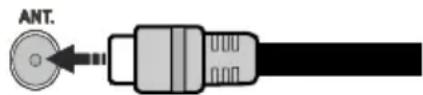 EDENWOOD ED4302FHD - Branchement de l'antenne - 1