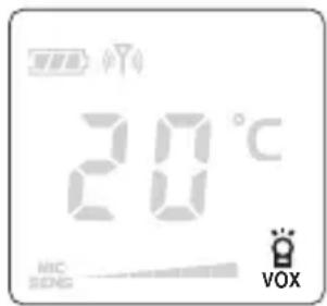 Neonate BC5800D - Turn on night light on baby unit / Change to voice activated (VOX) night light - 1