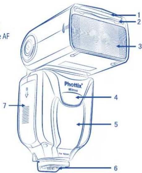 Phottix Mitros TTL (Nikon) - Devant/Coté droite - 1