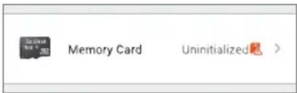 EZVIZ C2Mini - Initialisation de la carte microSD - 2