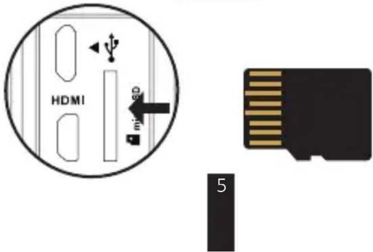 EZVIZ S5 Plus - Vložte microSD kartu. - 2