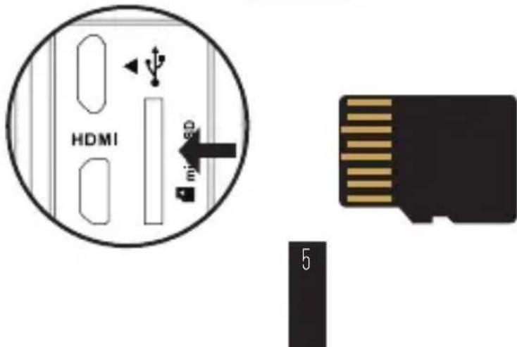 EZVIZ S5 Plus - Indsæt mikro-SD-kort. - 2