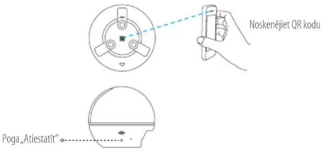 EZVIZ Mini 360 Plus - solis Kameras iestatišana - 2