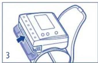 Tensoval Mobil Classic - Inserting the batteries - 3