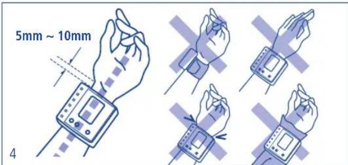 Tensoval Mobil Classic - Applying the wrist monitor - 1